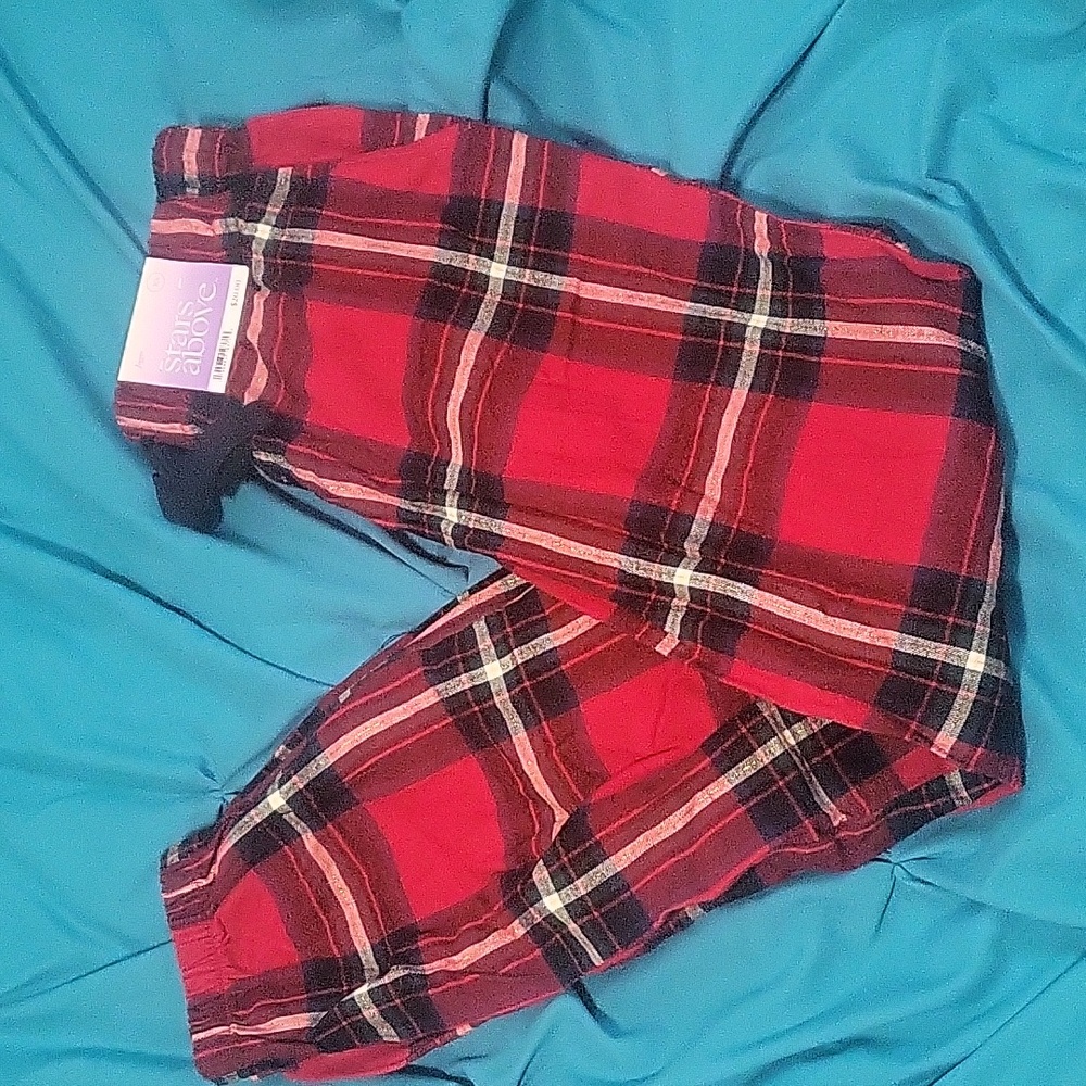 NEW plaid pajama pants w/pockets